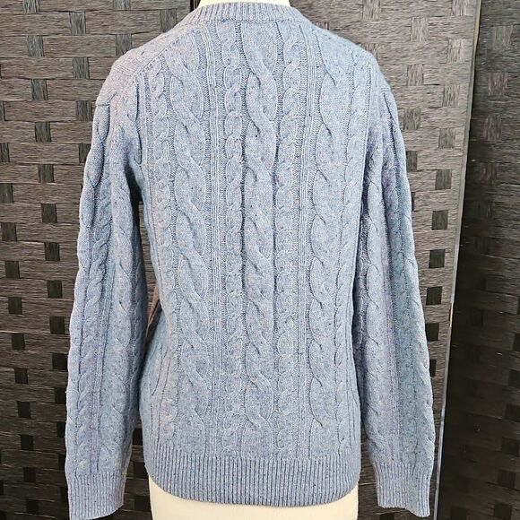 Gap Blue Lambswool Blend Oversized Chunky Sweater Size XS - Picture 6 of 10